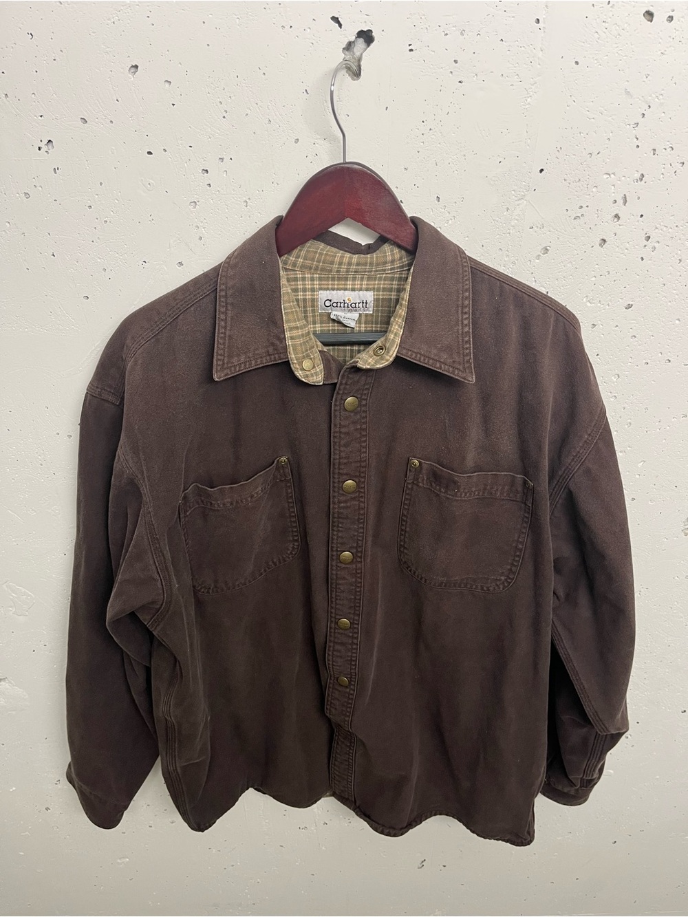 Carhartt flannel lined shirt jacket